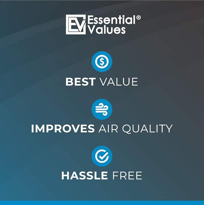 Essential Values 6-Pack Filters Compatible with Bettervent Indoor Dryer Vent – Manufactured in USA - 30 Loads Efficiency