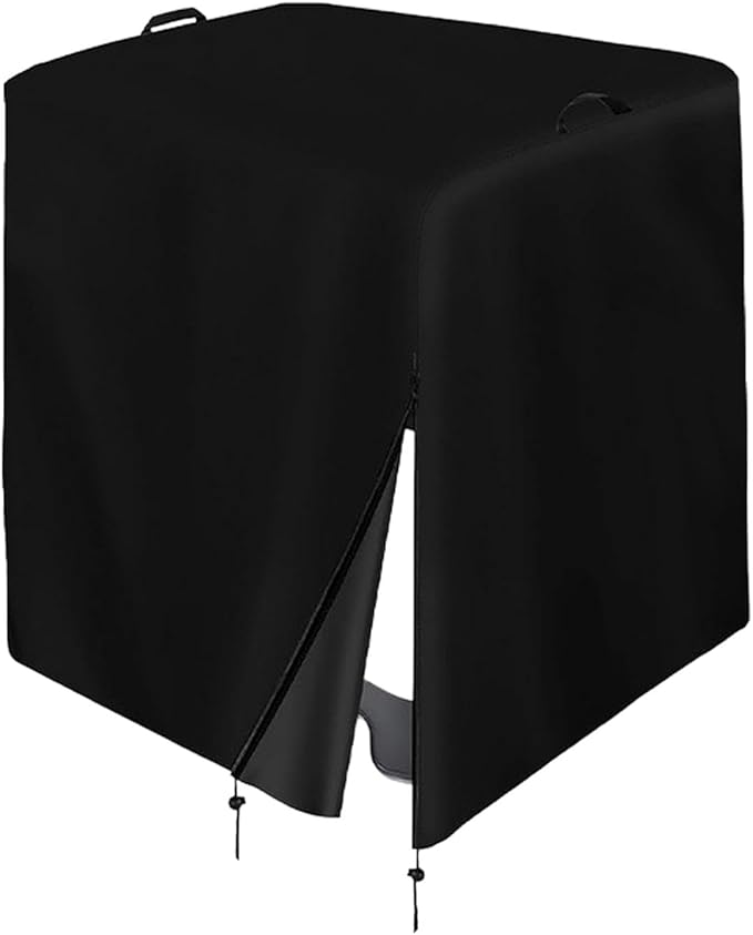 COVER - Sand Filter Pump Cover, Ground Mounted Heavy Duty Fabric Pool Pump Enclosure, Black - Waterproof Pool Sand Filter UV Protection Cover, Pool Filter Winter Cover for Outdoor Units