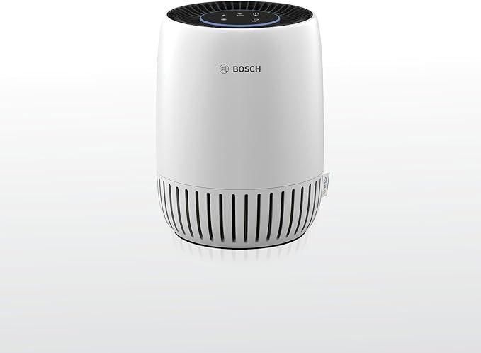 BOSCH Air Purifier for Home, Small Spaces (Covers,500-sq ft), 2-in-1 Filter for Pollen, Smoke, Dust, Dander, Outdoor Pollution, Odors, HEPA, Air 1000, White