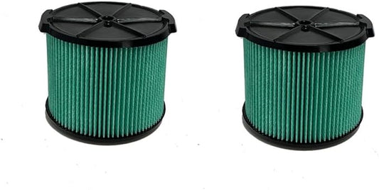 2 PACK yamoutai VF3600 HEPA Material Pleated Paper Wet/Dry Vac Replacement Cartridge Filter Compatible with Most 3 to 4.5 Gal Shop Vacuums