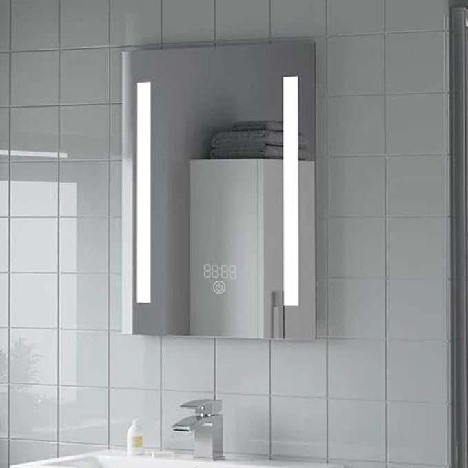 LED Bathroom Mirror with Demister Pad and Touch Switch (70x50)