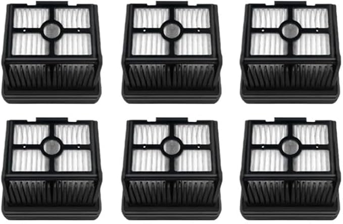 Scrubber Wiper Filter Soft Brush Wet and Dry Vacuum Cleaner Spare Part，Compatible for Dreame， M13 / H13 Accessories(FILTER-6PCS)