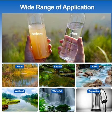 Galaxy Personal Portable Water Filter Straw Filtration Purifier for Hiking, Camping, Hunting, Travel, Outdoor Emergency Survival Detachable Drinking Eight Packs