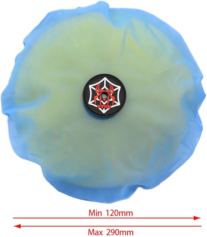 OTOM Universal Motorcycle Air Filter Dustproof Sand Cover Engine Cleaning Air Filter Wrap Fit for dirt bike (Blue)…