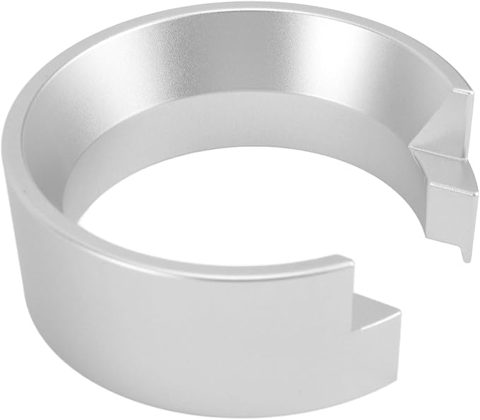 58mm Espresso Dosing Funnel, Lightweight Aluminum Portable Filter Funnel, Compatible with 58mm Portafilter (Silver)