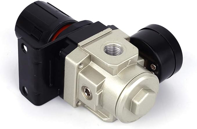 SNS AR3000-N02 Female Thread 1/4 NPT Air Pressure Regulator 0-150 PSI Adjustable,Bracket,Gauge
