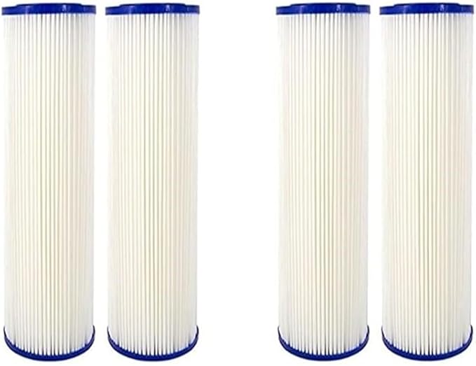 CFS – Whole House Water Filter Cartridges Compatible with EQ-304-20, EQ-PFC.35 Models – Removes Bad Taste and Odor – Replacement Filter Cartridge (4 Pack - Pleated Filter)