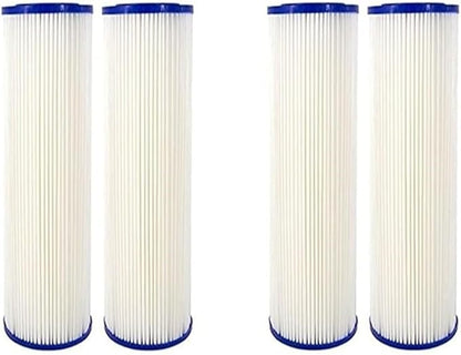 CFS – Whole House Water Filter Cartridges Compatible with EQ-304-20, EQ-PFC.35 Models – Removes Bad Taste and Odor – Replacement Filter Cartridge (4 Pack - Pleated Filter)