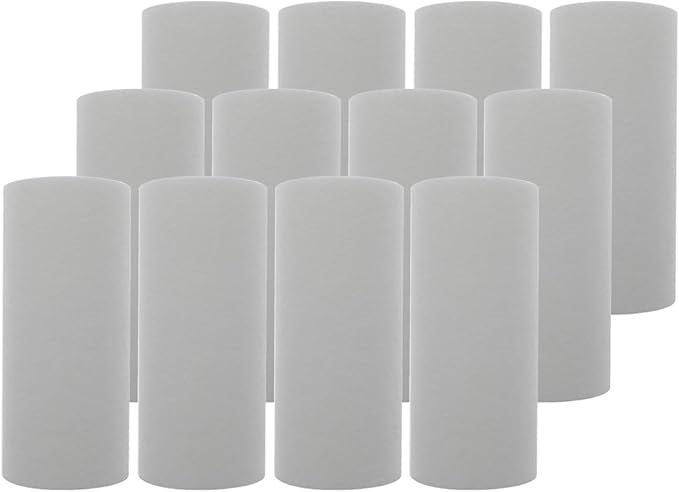 Tier1 10 Micron 10 Inch x 4.5 Inch | 12-Pack Spun Wound Polypropylene Whole House Sediment Water Filter Replacement Cartridge | Compatible with Hydronix SDC-45-1010, SDF-45-1010, Home Water Filter
