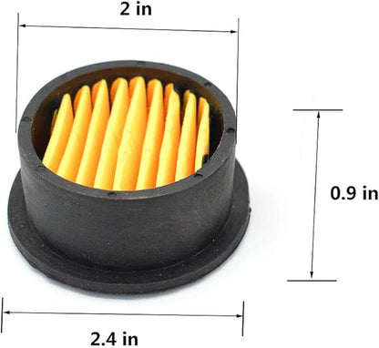 4 Pack Air Compressor Intake Paper Filter Elements Air Replacement Filter Element for 1/2'' Air Compressor (Type 2)