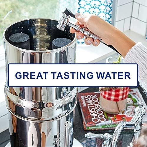 Water Filter Replacement Compatible with Big Berkey® Filter Gravity Water Filter System Parts and Accessories, NSF/ANSI 42&372 Certified (4 Pack) BB9-2® Black Berkey Water Filters Cartridges