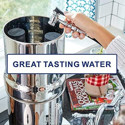 Water Filter Replacement Compatible with Big Berkey® Filter Gravity Water Filter System Parts and Accessories, NSF/ANSI 42&372 Certified (4 Pack) BB9-2® Black Berkey Water Filters Cartridges