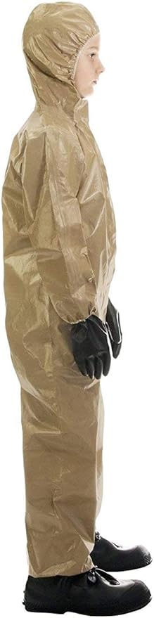 MIRA SAFETY Suit Disposable Protective Coverall with Hood and Elastic Cuff Size (YL)