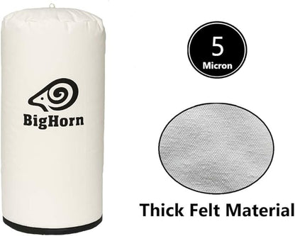 Big Horn 11768 20 Inch Dia 5 Micron Dust Filter Bag 20 Inch x 32 Inch Long Replaces OEM# A04526, A04496, 708698