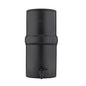Boroux Compact Gravity-Fed Countertop Stainless Steel Water Filter System | 1.8 Gallons with 2 Authentic Black Foundation. Filters | Matte Black