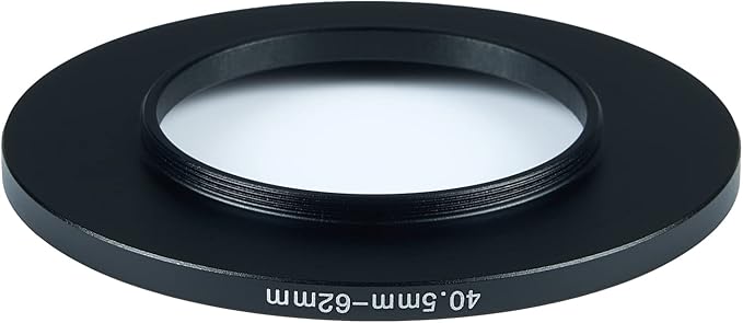 40.5mm to 62mm Step-Up Ring Filter Adapter for All Brands UV ND CPL Metal Ring Step-Up Rings Adapter Filter (40.5mm-62mm)