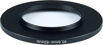 40.5mm to 62mm Step-Up Ring Filter Adapter for All Brands UV ND CPL Metal Ring Step-Up Rings Adapter Filter (40.5mm-62mm)