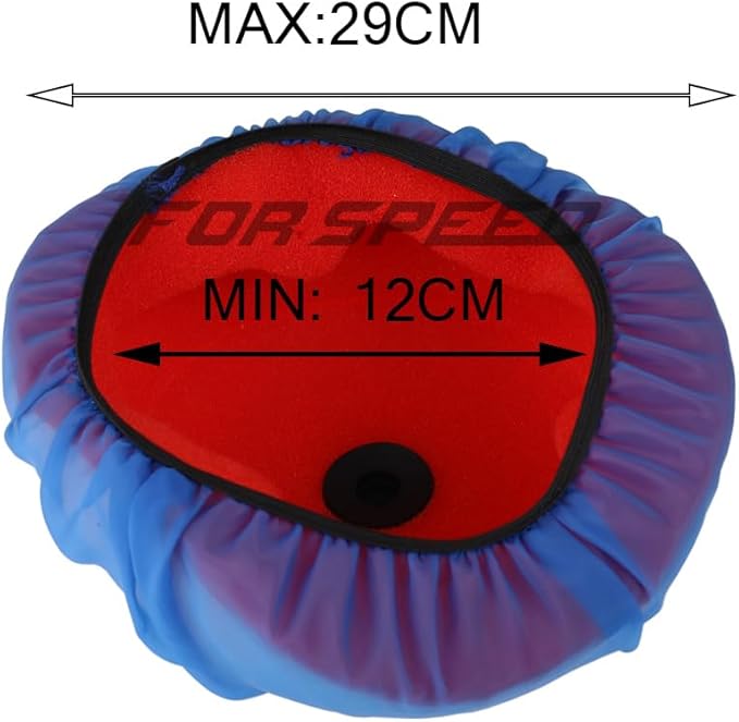 Universal Motorcycle Air Filter Dustproof Sand Cover Engine Cleaning Air Filter Wrap Fit for dirt bike (RED)