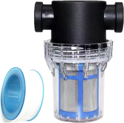 Sediment Filter - 3/4 Female Thread Inline Strainer for Garden Hose, Pressure Washer, RV with 100 Mesh Screen Water Pump Strainer