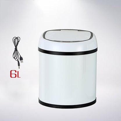 Portable Rechargeable Creative Intelligent Sensor Trash Can Household Electric Fashion Living Room Bathroom Trash Can Can Recycler (Size : B:35 * 25CM) (A:29 * 25CM)