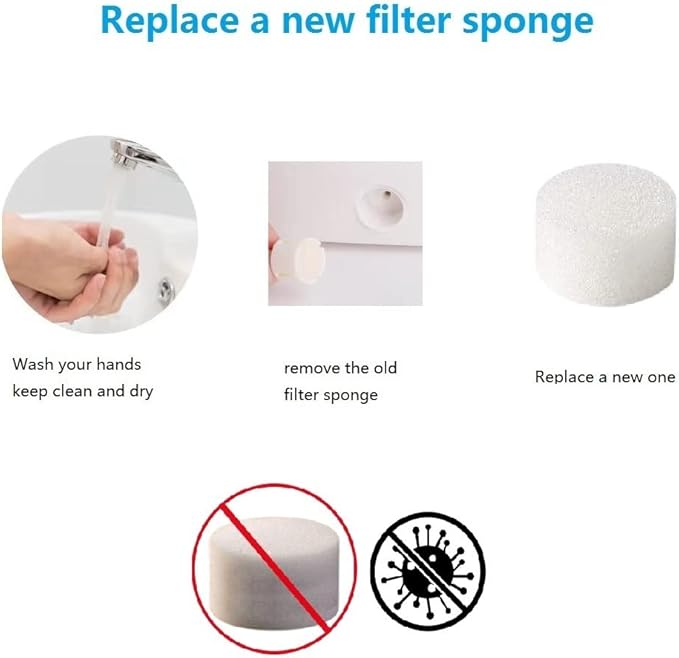 15 Pcs Replacement Air Filter Sponge for Compressor, Universal Size