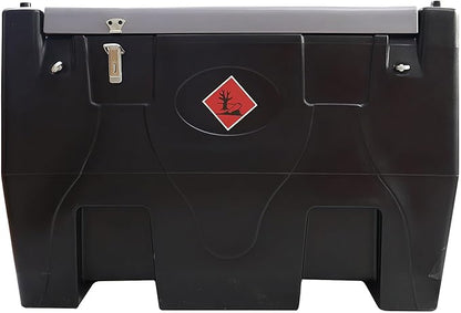 Portable Fuel Storage 58 Gallon Diesel Only Heavy-Duty PE Transfer Tank Container 12V Pump 10GPM Flow Rate,Auto Nozzle,13ft Hose,Water Filter,for Truck Bed,On-Site Refuel Equipment Fueling