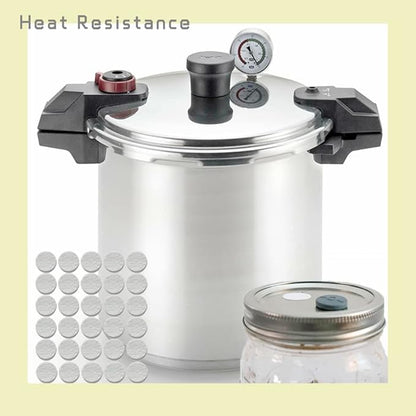 100PCS Self Healing Injection Ports and 120PCS Synthetic Filter Stickers Mushroom Growing Supplies（13mm for Ports &20mm for Stickers ）