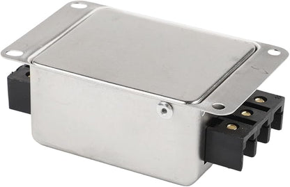 Single-Phase Two-Stage Power Supply Filter for Industrial Equipment — Conducted Noise Suppressor, Compact Chassis Mount, Alloy Housing, 250V, 3A/6A/10A/20A(10A)