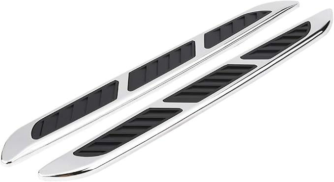 1 Pair Car Hood Vent Air Intake Grille, Car Exterior Hood Side Door Air Flow Vent Cover Intake Grille Decorative Trim Sticker