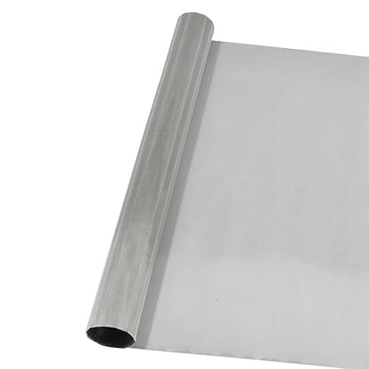 304 Stainless Steel Mesh 200Mesh, 15.7"x47.2"(40x120cm) Metal Mesh Screen, Woven Fine Wire Mesh Easy to Cut for Filter Mesh, Filtration Cloth and DIY Project