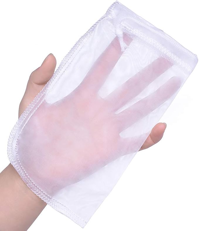 ALEGI 180 Micron Aquarium Filter Media Fine Mesh Bag, 8" by 4" Small Extra Fine Media Bags