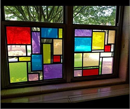 14 Pack Color Correction Light Gel Filter Sheet Colored Overlays Transparency Film Plastic Sheets for Halloween Led Light, or Outdoor Landscape, 11.7 by 8.3 Inches, 7 Colors