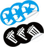 DECHOUS Reminding Waste Sorting Habits 6 Adhesive PVC Stickers for Garbage Can Decor