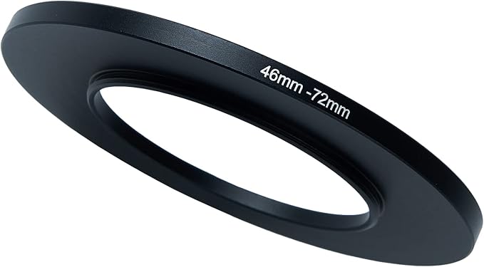 46mm to 72mm Step-Up Ring Filter Adapter for All Brands UV ND CPL Metal Ring Step-Up Rings Adapter Filter (46mm-72mm)