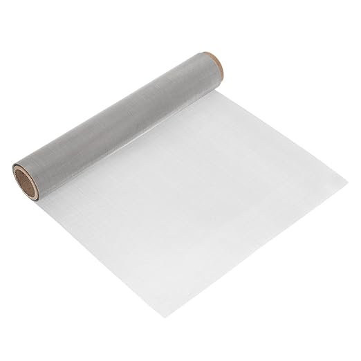 uxcell 80 Mesh 79" x 12" Woven Wire Mesh, 304 Stainless Steel Air Vent Filter Screen, Window Screen Mesh for DIY Projects Vents Cover Filtration Animals Fence