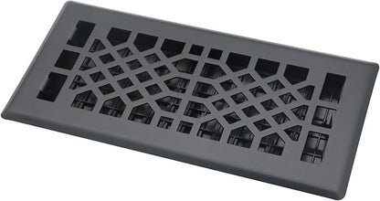 Floor Vents Registers Adjustable Grates 4x12 Inch Matte Black Air Vent Easy Adjust Air Supply Lever Grilles Floor Register Heavy Duty Walkable Steel