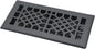Floor Vents Registers Adjustable Grates 4x12 Inch Matte Black Air Vent Easy Adjust Air Supply Lever Grilles Floor Register Heavy Duty Walkable Steel