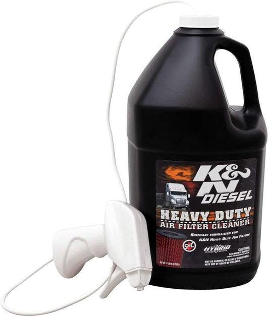 K&N Heavy Duty Air Filter Cleaner and Degreaser: Power Kleen; 1 Gallon; Restore Engine Air Filter Performance, 99-0638