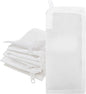 Segarty Media Bags for Aquarium Filter, 10 Pack 0.15mm Extra Fine Mesh 7.7 x 3 Reusable White Nylon Net Bags with Plastic Zipper for Charcoal, Bio Balls, Ceramic Rings, Activated Carbon, Fish Tank