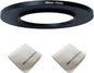 46mm Lens to 72mm Camera Lens Adapter 46mm to 72mm Step Up Ring Adapter Ring for All Brands of UV ND CPL, with Premium Lens Wiping Cloth 2 Pack (46mm-72mm)