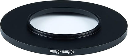 40.5mm to 67mm Step-Up Ring Filter Adapter for All Brands UV ND CPL Metal Ring Step-Up Rings Adapter Filter (40.5mm-67mm)
