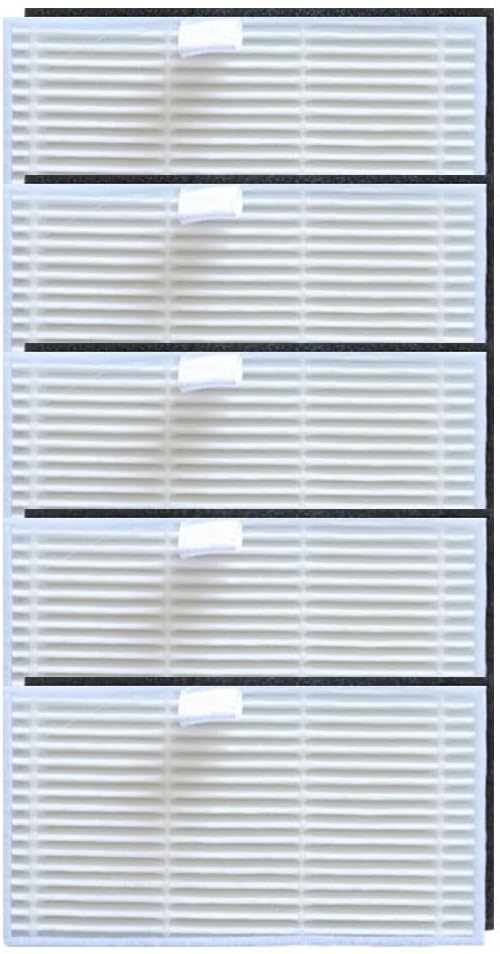 Washable HEPA Filters For Uninell UR3 Robot Vacuum Cleaner, Filter Paper Captures Fine Dust, Sturdy And Long-Lasting, Helps Keep Air Fresh And Floors Hygienic(5 PACK)