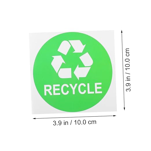 9pcs Trash Can Classification Stickers Self-Adhesive Recycling Decals for Easy Waste Sorting Options for Home and Kitchen Use