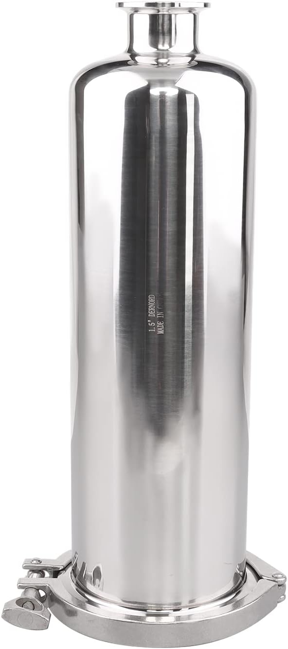 DERNORD 1.5 Inch Tri-Clamp Filter - SS304 Sanitary Fittings Inline Straight Strainer with 60 Mesh Stainless Screen