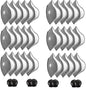 30 Pcs Activated Carbon Face Filters Anti Dust Replacements Parts for Most Sport Bicycle Cycling Mask Filters with 8 Exhaust Breathing Valves Replacement