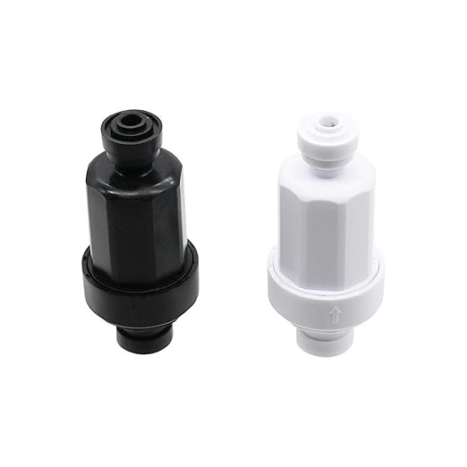 Spray Water Connection 1/4 Inch Slide Lock Quick Connect Water Micro Filter Stainless Steel 120 Mesh Water Purifier Front Water Micro Filter Garden Irrigation Tool