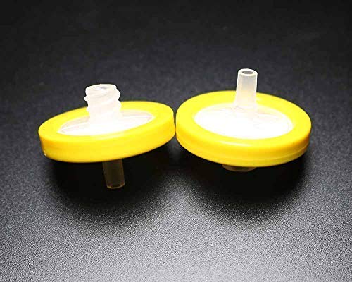 LINKTOR Syringe Filter PES (Polyethersulfone) Hydrophilic Filtration, General Luer Taper 25mm Diameter 0.22 um Pore Size Non Sterile, Pack of 20 (Pack of 20, 0.22μm PES)