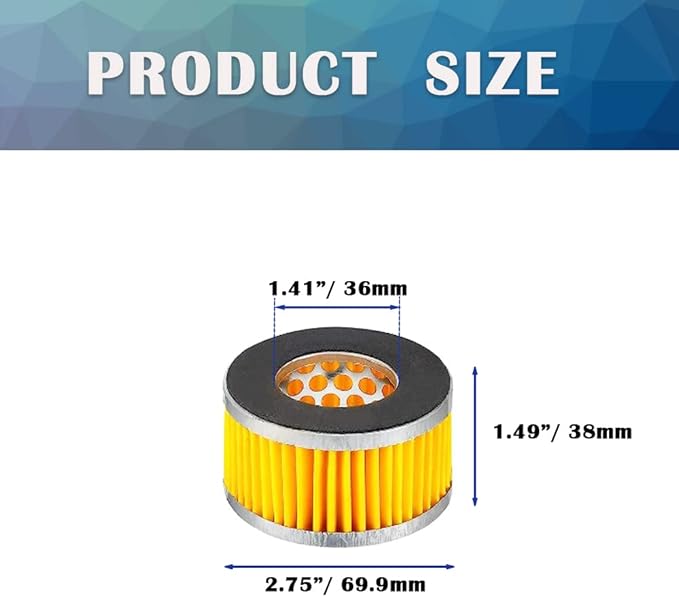 4PCS Air Compressor Intake Paper Filter Elements Piston Type Replacement Filter Element Accessories HE014