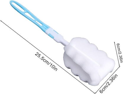 360° Rotatable Head Soft Bottle Brush - Foam Bottle Brush | Non-Scratch Washing Scrubber Cleaner | Foam Brush for Tumblers | Bottle Soft Brush | Baby Bottle Sponge Brush | Easy Clean Sponge Brush