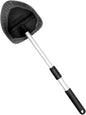 Compatible for Window Scraping Mist Eliminator Microfiber Car Cleaner Telescopic Windshield Cleaning Tools Auto Accessories(White)